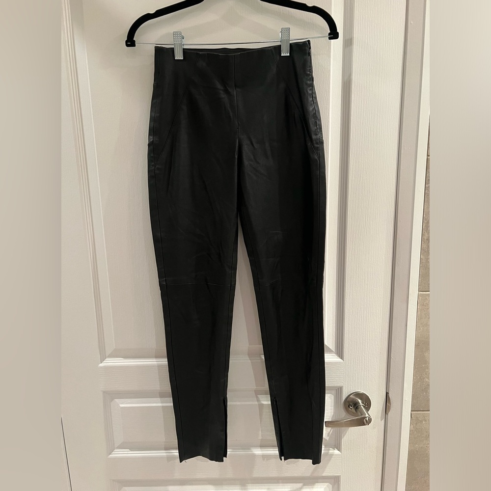 XS Black Pleather Zara Pants